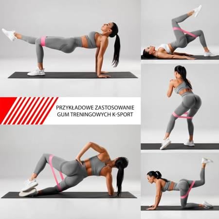 Лента-эспандер для упражнений K-SPORT Power Band Mini Черный (396850) - фото 3