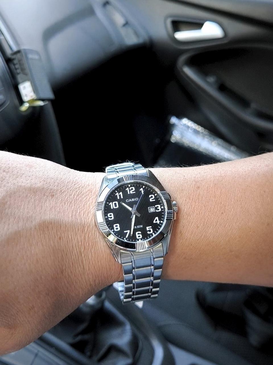 ᐉ Наручные часы мужские Casio MTP-1308D-1BVDF d 44 мм Серебряный