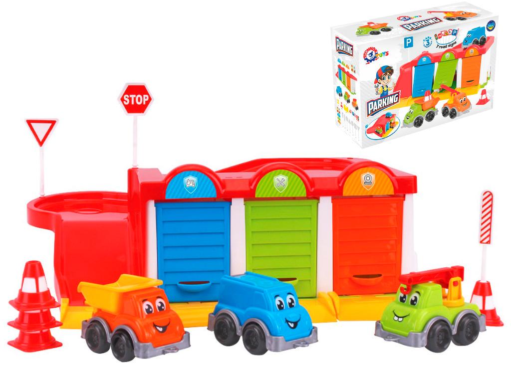 Набор детский ТехноК Паркинг с машинками 23х35 см (8584)