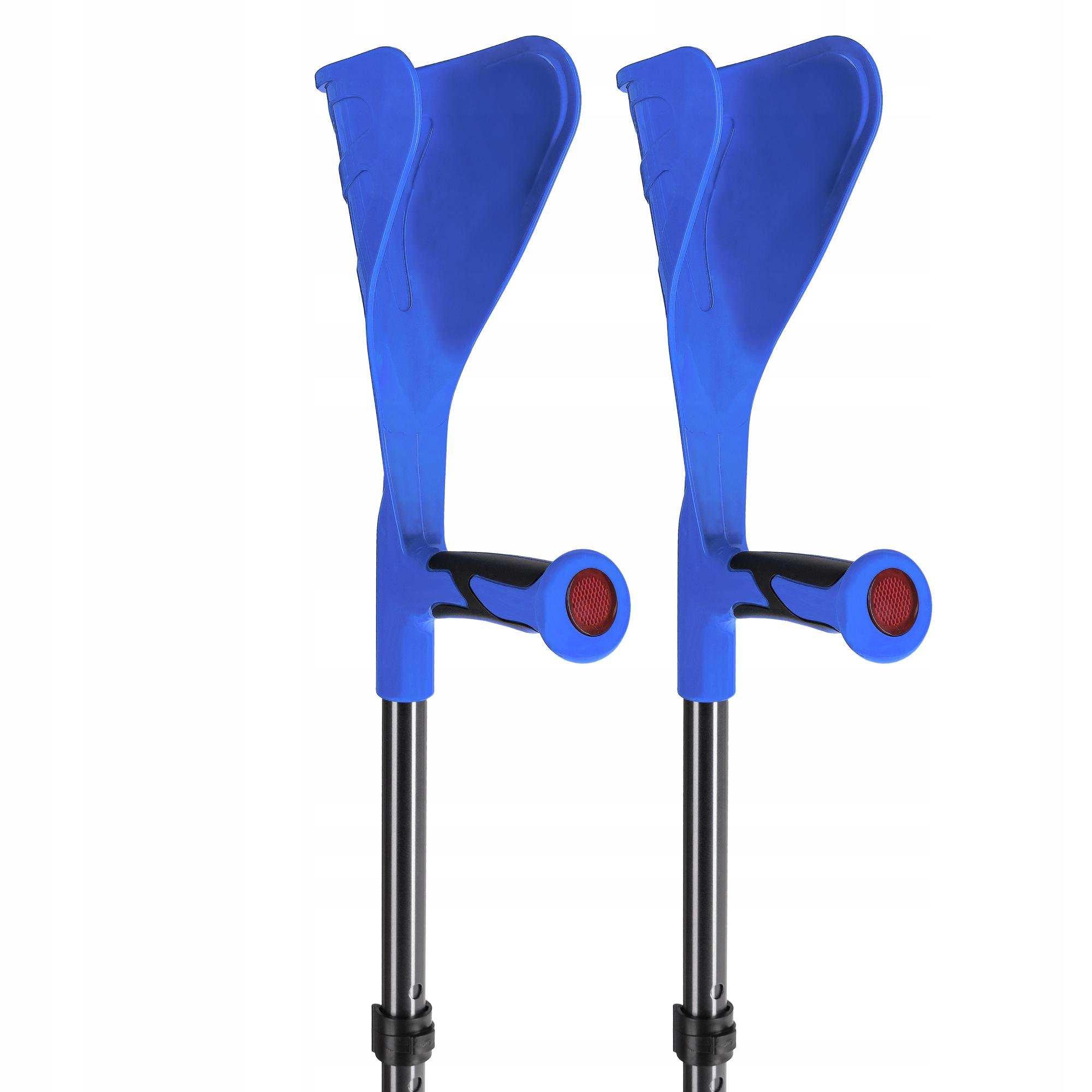 Милиці ортопедичні 4fizjo PRO 2 шт. з опорою для ліктя Blue (P-5905973403580) - фото 3