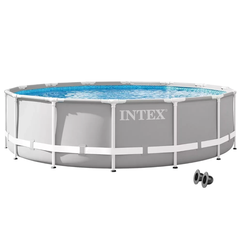 Бассейн каркасный круглый Intex 26720-0 Prism Frame 427х107 см Серый (147-9-26720-0)