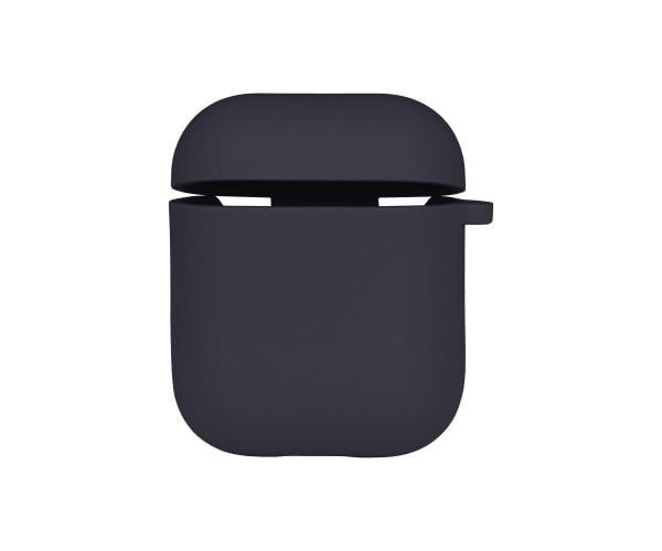 Чохол-футляр Silicone Case з мікрофіброю для Airpods 1/2 Dark blue - фото 1