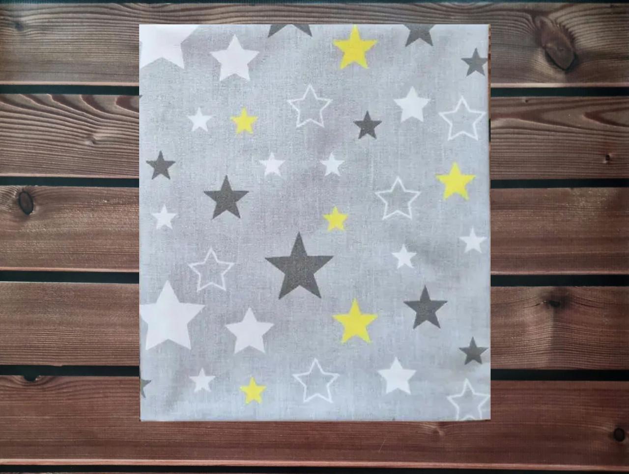 Пеленка детская BST из натуральной хлопковой ткани 90х80 см Серый/Графитовый (1798900087)