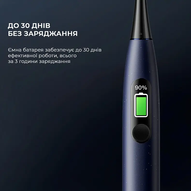 Электрическая зубная щетка Oclean X Pro Digital Duo Set Dark Blue/Golden - фото 5 Электрическая зубная щетка Oclean X Pro Digital Duo Set Dark Blue/Golden - фото 5