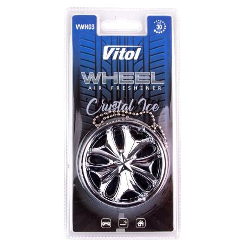 Ароматизатор для авто Vitol Wheel Crystal Ice подвесной (23194536)