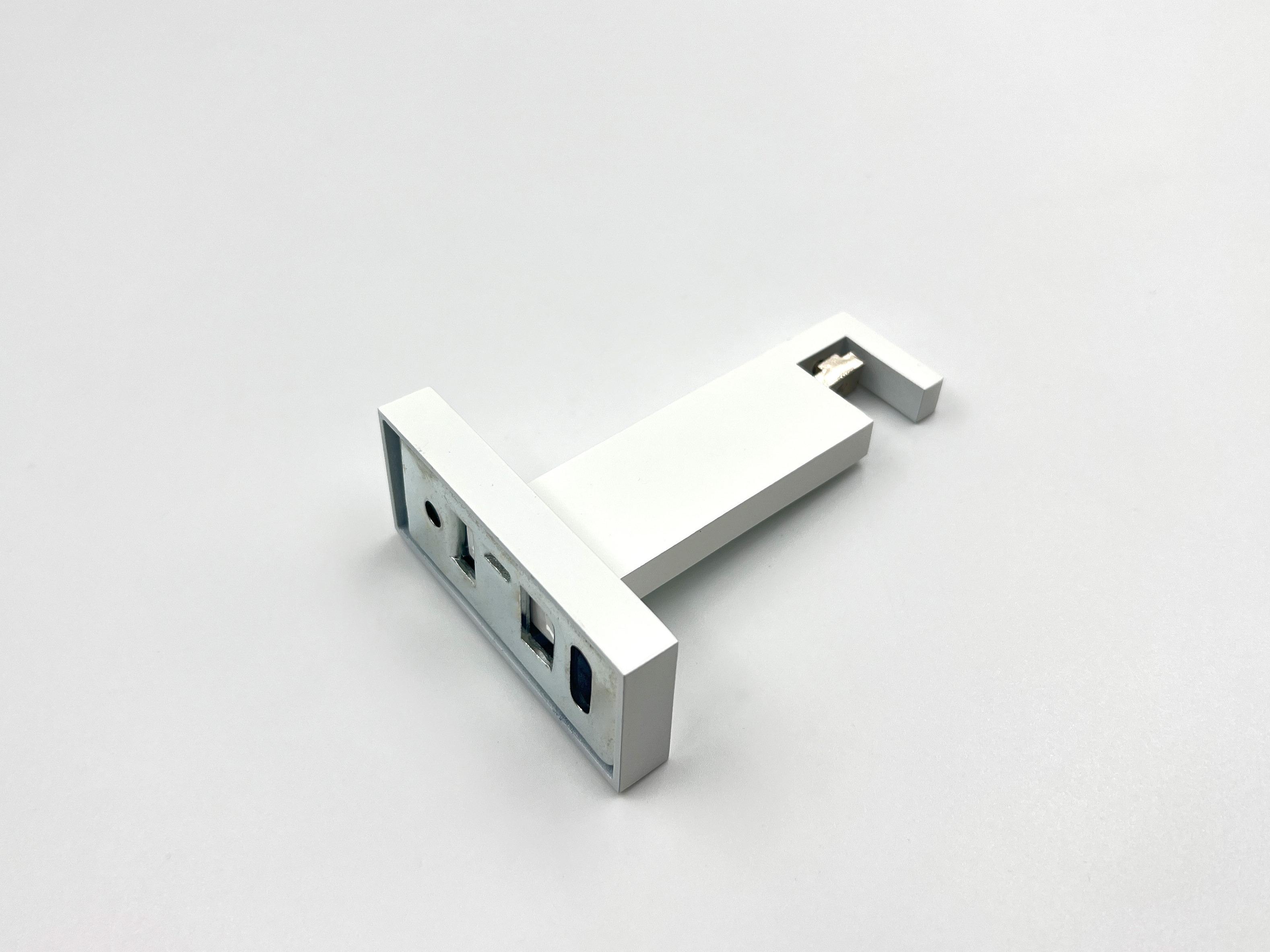 Кронштейн Quadrum Скарлайн одинарный короткий 9 см Белый глянец - фото 3