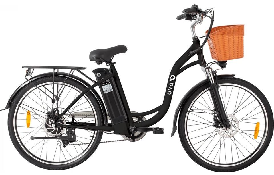 Електровелосипед міський DYU C6 250W 36V 12,5 Ah колеса 26" з ручкою газу Чорний (2919338350)