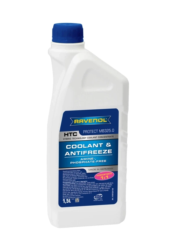 Антифриз концентрат Ravenol HTC MB 325.0 G11 1,5 л Синий (1410120-150) Антифриз концентрат Ravenol HTC MB 325.0 G11 1,5 л Синий (1410120-150)