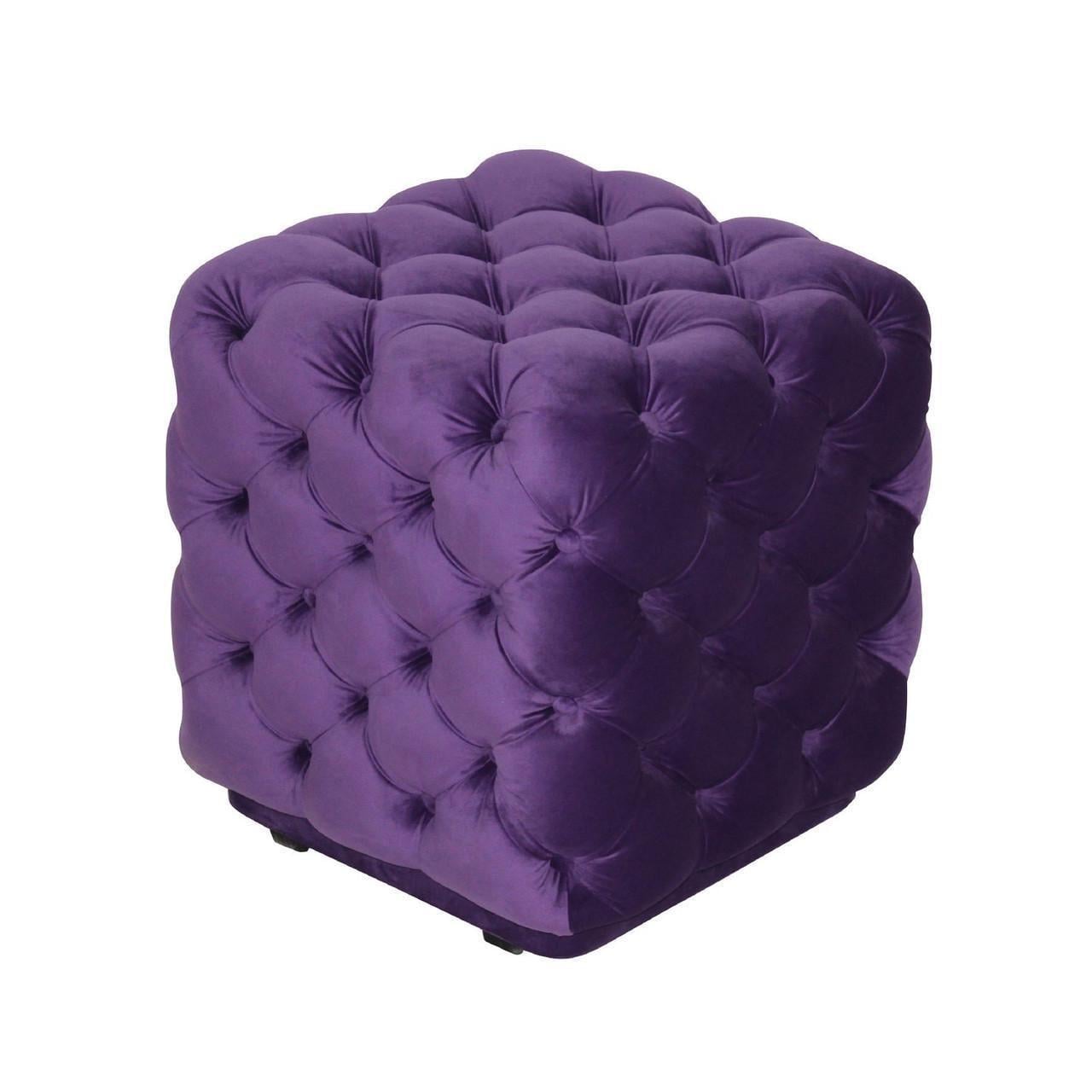 Пуф Mebelle Cubic велюр 45x45x45 см Фиолетовый (0131) Пуф Mebelle Cubic велюр 45x45x45 см Фиолетовый (0131)