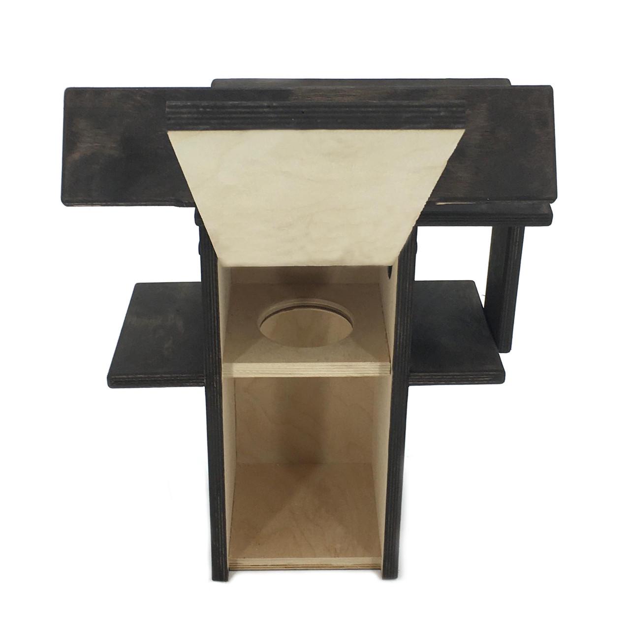 Домик для белок из дерева Кола Венге (ДДБ-000912) - фото 4 Домик для белок из дерева Кола Венге (ДДБ-000912) - фото 4