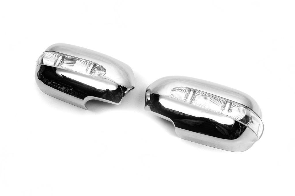 Накладки на зеркала для Toyota Camry 2002-2006 года с LED 2 шт. Накладки на зеркала для Toyota Camry 2002-2006 года с LED 2 шт.