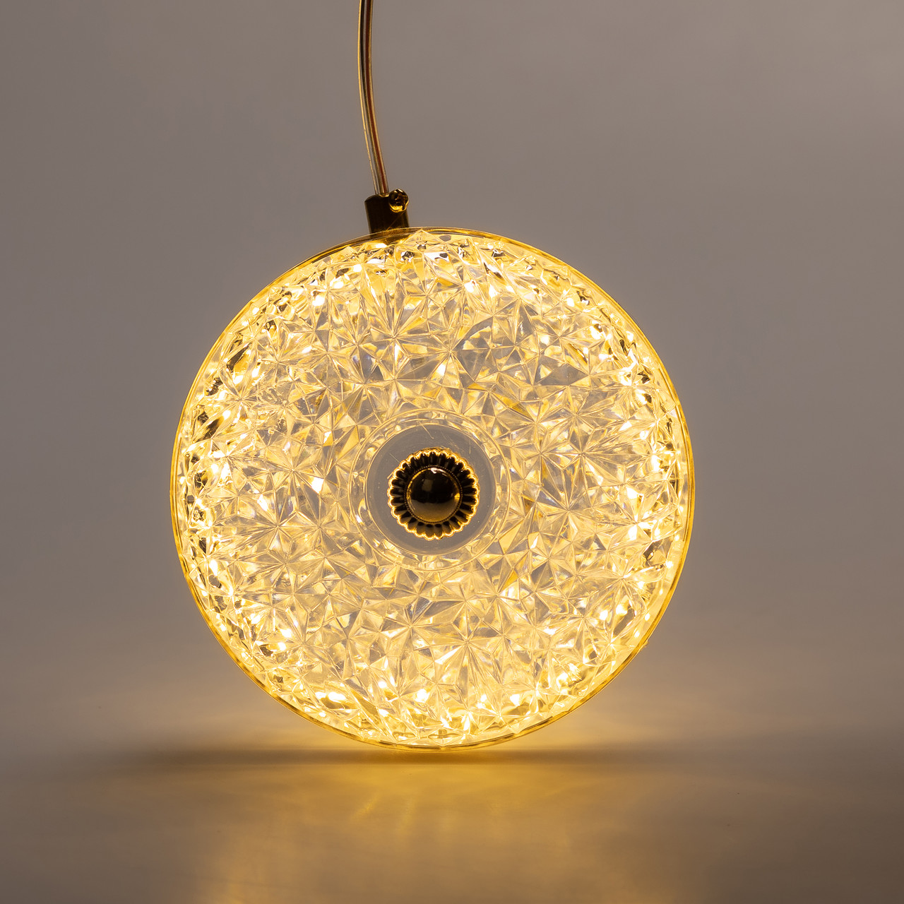 Гирлянда штора сетевая LED с объемными фигурками Бриллиант 3х0,9 м 6 ламп Теплый желтый (6L3MDIA) - фото 11