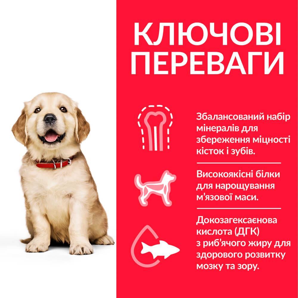 Корм сухий Hill's Science Plan Puppy Large Breed Chicken з куркою для щенят великих та гігантських порід 2,5 кг (052742201108) - фото 2