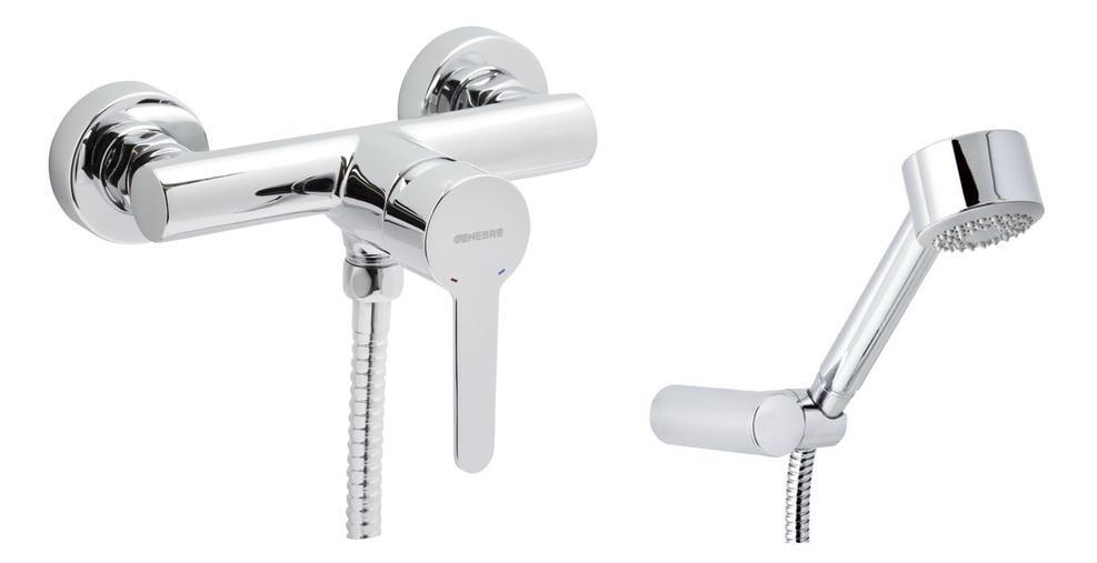 Смеситель для душа GENEBRE Oslo 65110 19 45 66 с душевым гарнитуром (19731)