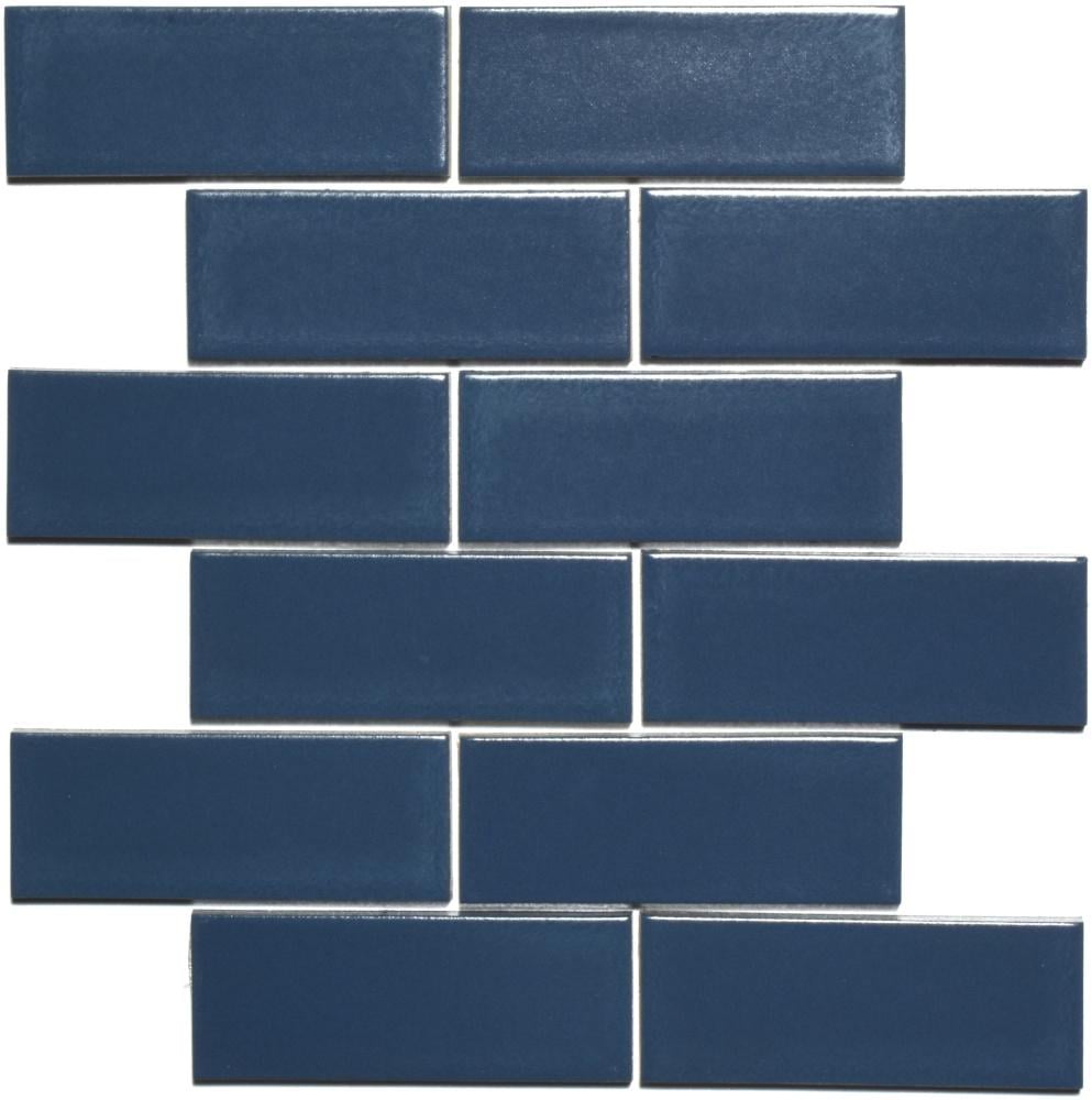 Керамическая мозаика Kotto Ceramica BRICK B 6008 300x300х9 мм/48х124 мм 0,075 м2 Steel Blue