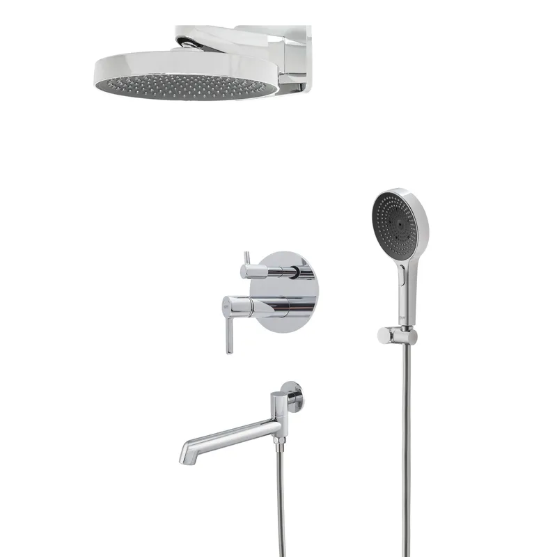 Душевая система встроенная KOER KB-66029-01 3 функции Хром (KR5483)