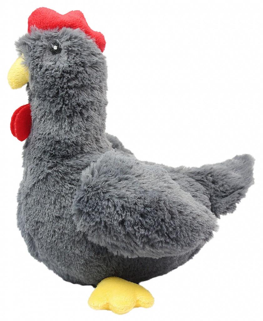 Іграшка для собак Pet Nova Сіра курочка 34 см (PLU-CHICKEN-GRAY)