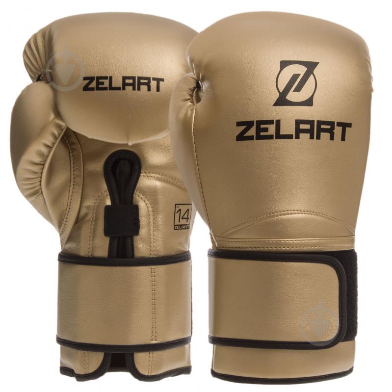 Рукавички боксерські ZELART BO-1391 14 Золотий