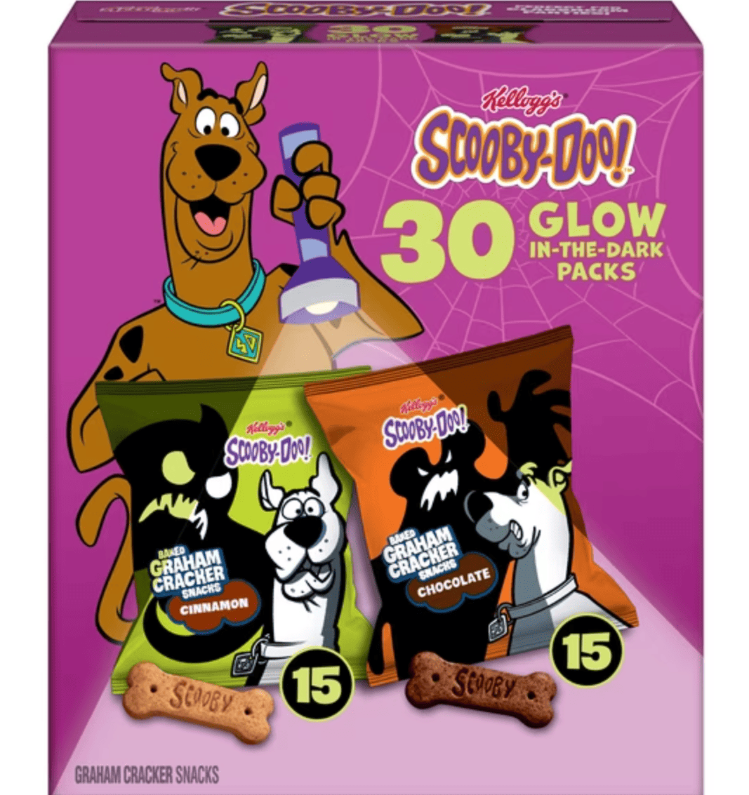 Печиво Kellogg's SCOOBY-DOO! Variety Pack Halloween 30 шт. 840 г (3195296937)