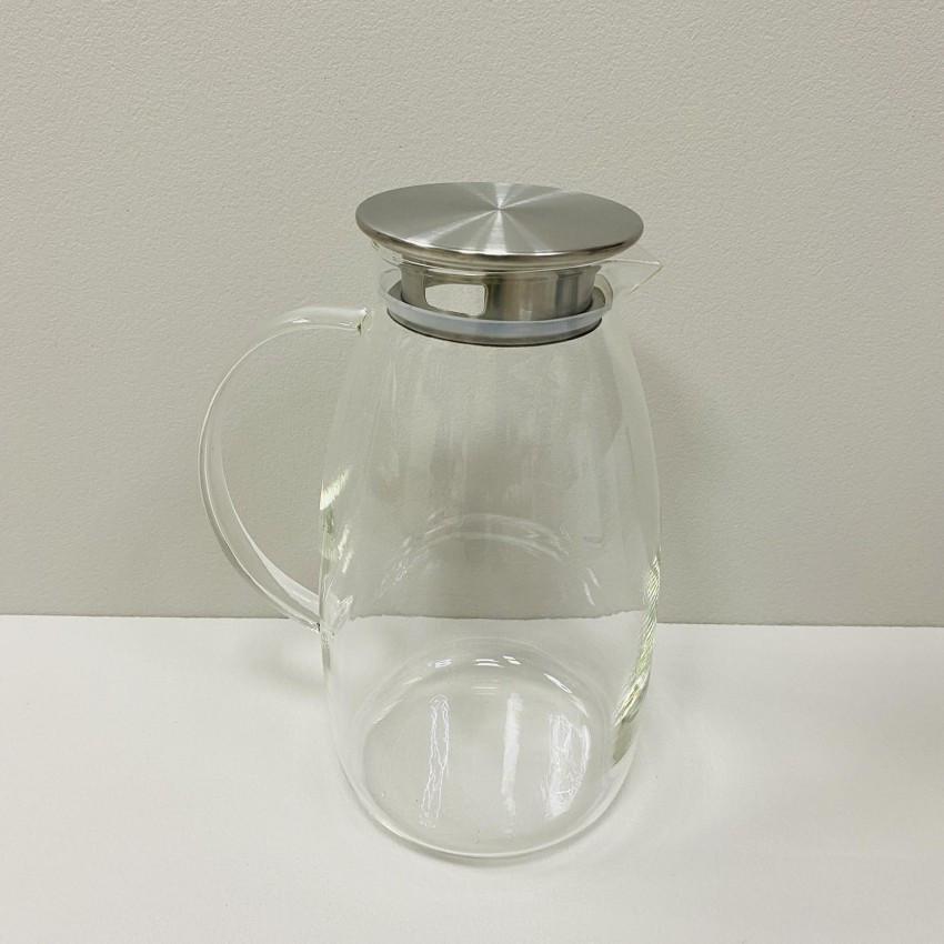Кувшин стеклянный Stenson R92796 с металлической крышкой 2,2 л (2269537552) - фото 2
