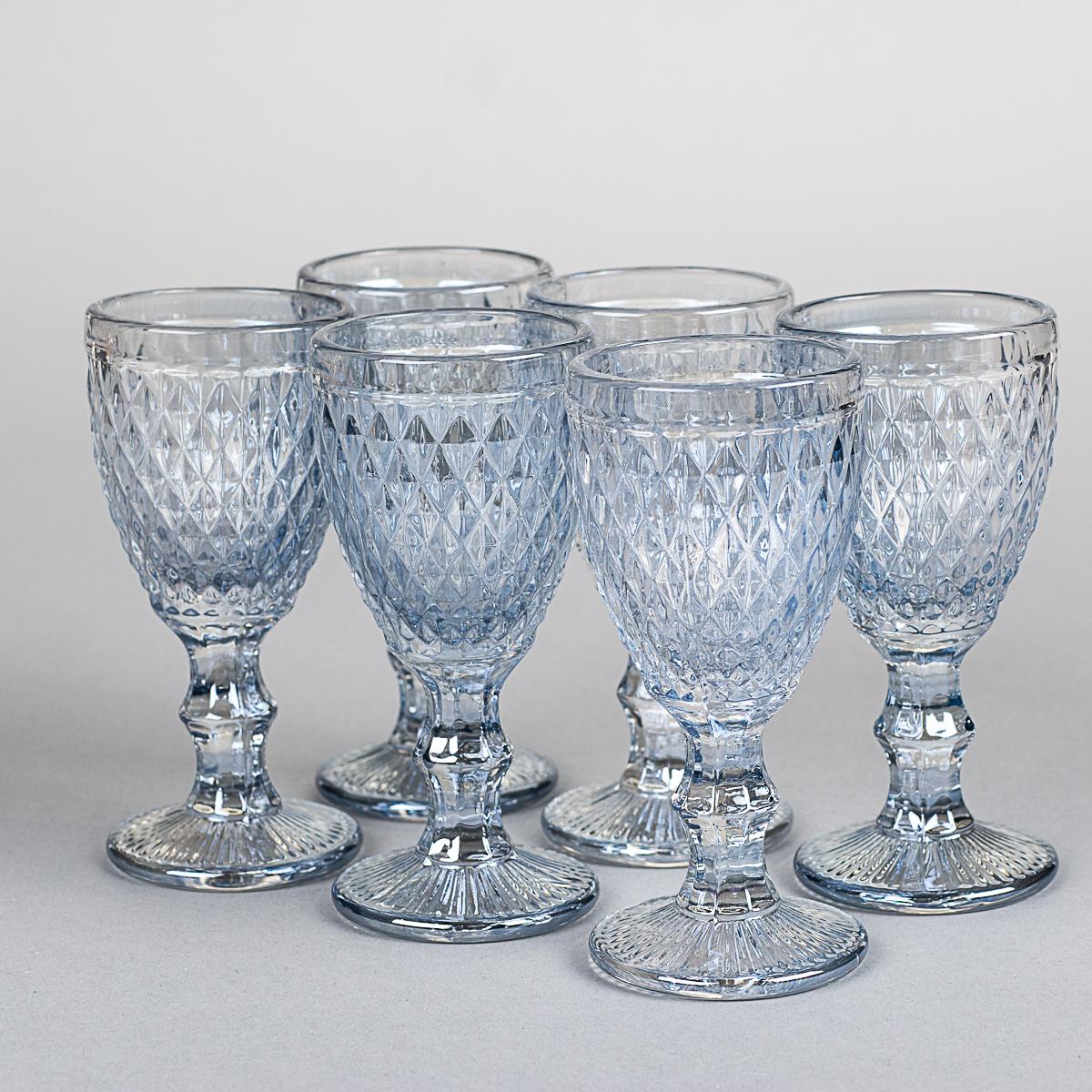 Набор рюмок из цветного стекла 50 мл 6 шт Серебро ( 8602-007) Набор рюмок из цветного стекла 50 мл 6 шт Серебро ( 8602-007)