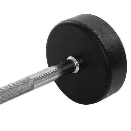 Штанга фіксована пряма Rubber Coated Barbell Zelart TA-2685 30 кг Чорний (58363066) - фото 4