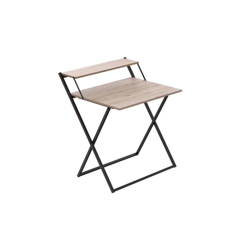 Стіл трансформер Ferrum-decor Kompakt 2 метал/ДСП 16 мм Чорний/Дуб Сан-Марино (FRD-104691) - фото 1 Стіл трансформер Ferrum-decor Kompakt 2 метал/ДСП 16 мм Чорний/Дуб Сан-Марино (FRD-104691) - фото 1