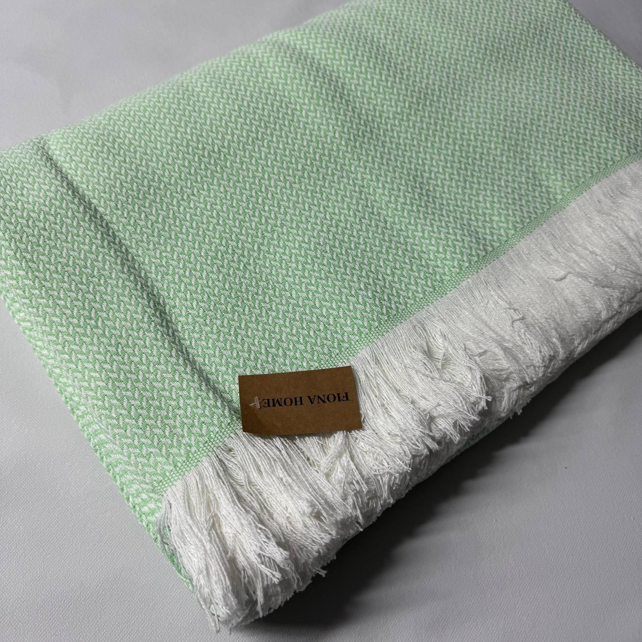 Плед Елка мелкая 220x230 см Салатовый (32615283)