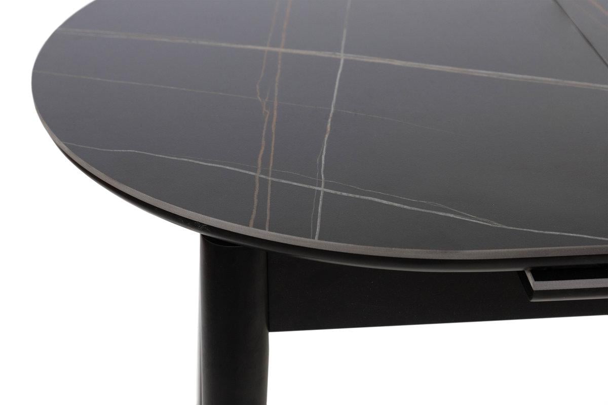 Стол обеденный Мікс Меблі Тітан XS-1309 1100/1400х750 мм Черный/Керамика/Черный - фото 6