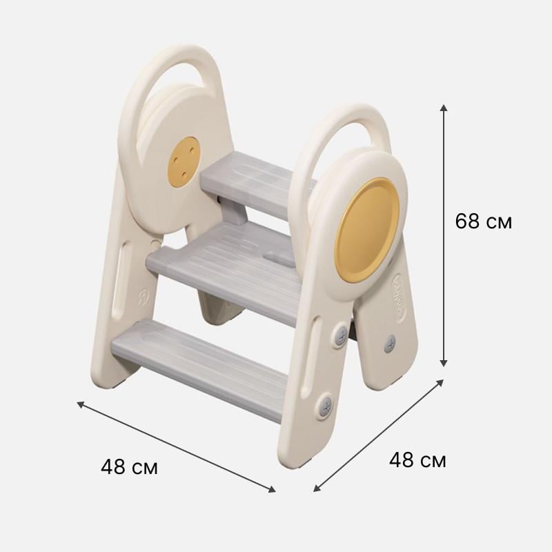 Детский табурет-лестница Lumpurini Leonardo на 3 ступени (d1f3866d) - фото 3 Детский табурет-лестница Lumpurini Leonardo на 3 ступени (d1f3866d) - фото 3