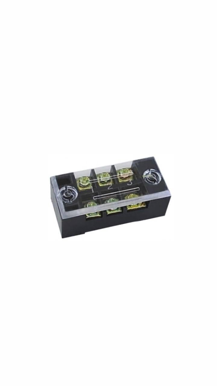 Колодка клемна блок затискачів Lumano 3-х розрядна ТВ-1503 15А/600V з кришкою 0,5х1,5 мм