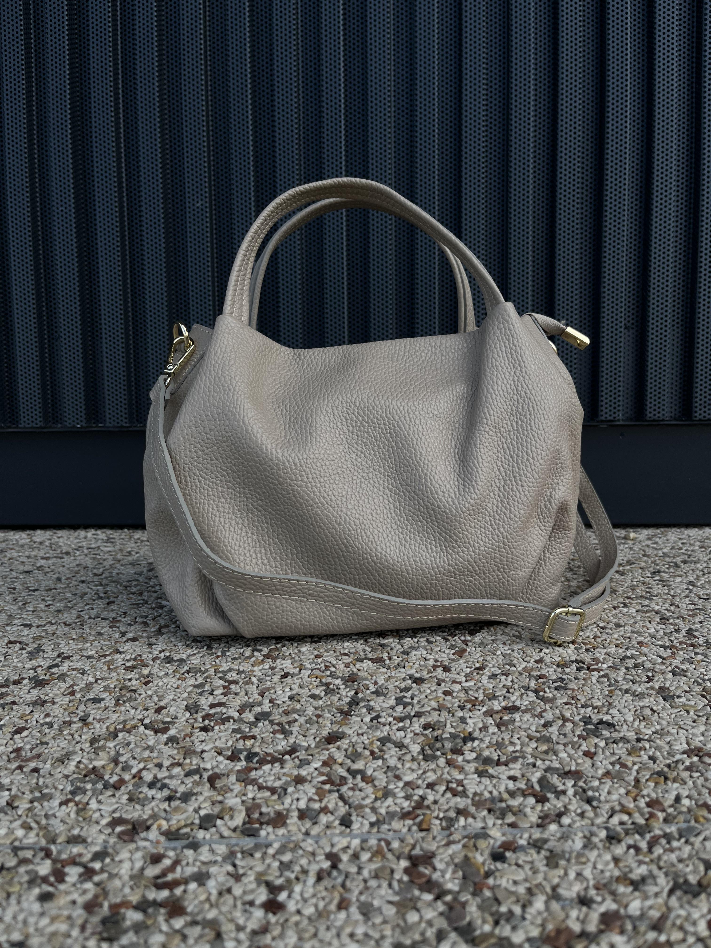 Сумка жіноча з натуральної шкіри Сірий (IT-1026-2)