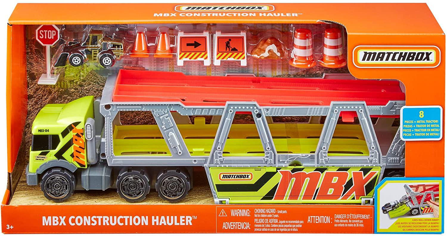 Вантажівка-автовоз Метчбокс з набором Matchbox MBX Construction Hauler - фото 4