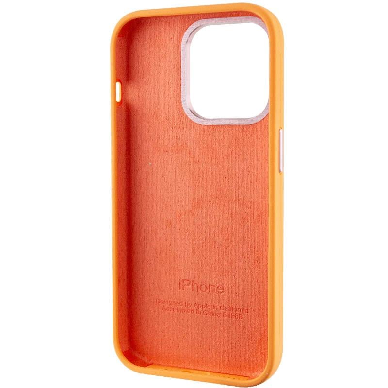 Противоударный чехол Silicone Case Metal Buttons (AA) для Apple iPhone 13 Pro Max (6.7") Оранжевый / Marigold - фото 5