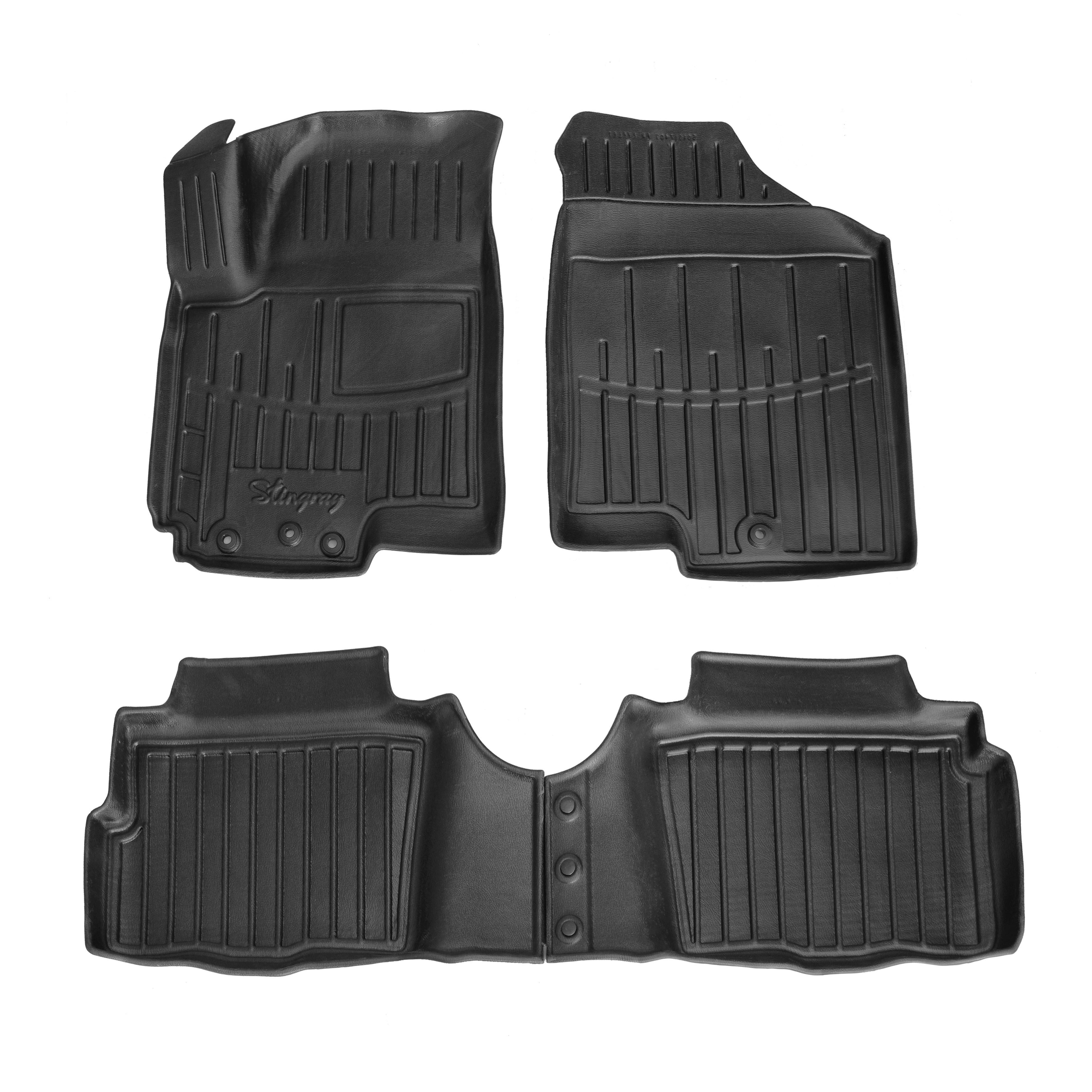 Коврики Stingray 3D для Kia Soul I 2008-2013 рр. полиуретан 4 шт. Черный (158275)
