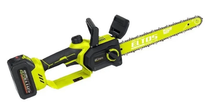 Электропила аккумуляторная ELTOS АПЦ-20A/12-1 2 шины и 2 цепи (1325)