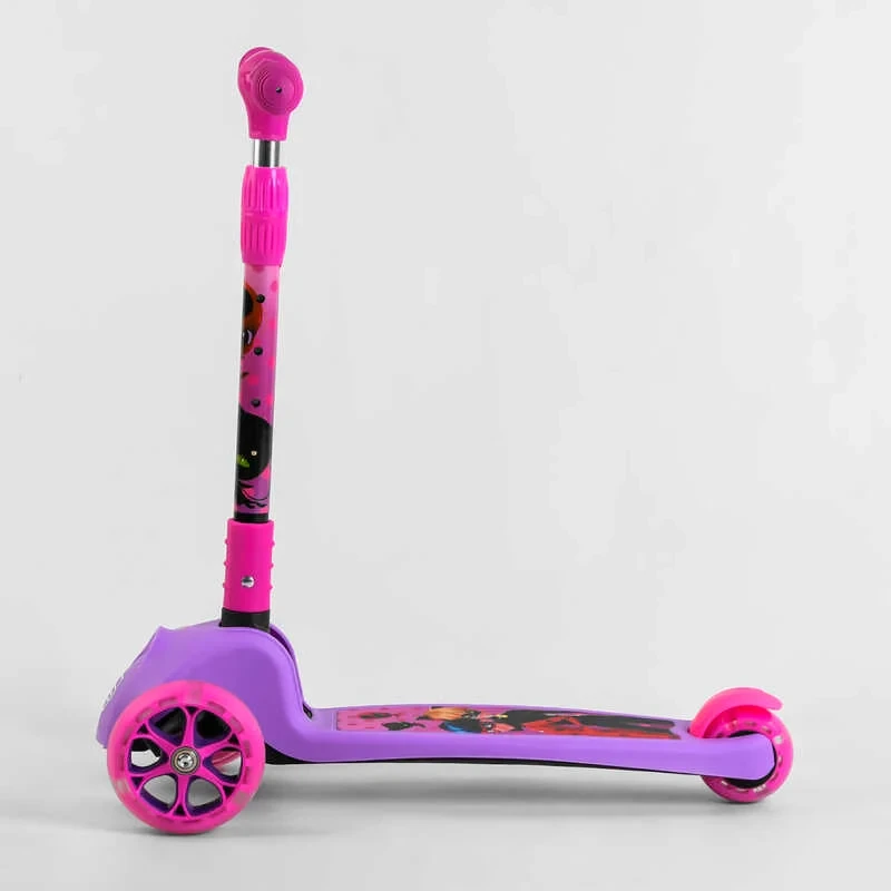 Самокат триколісний складаний Best Scooter 80277 з підсвічуванням коліс (1817715556) - фото 3