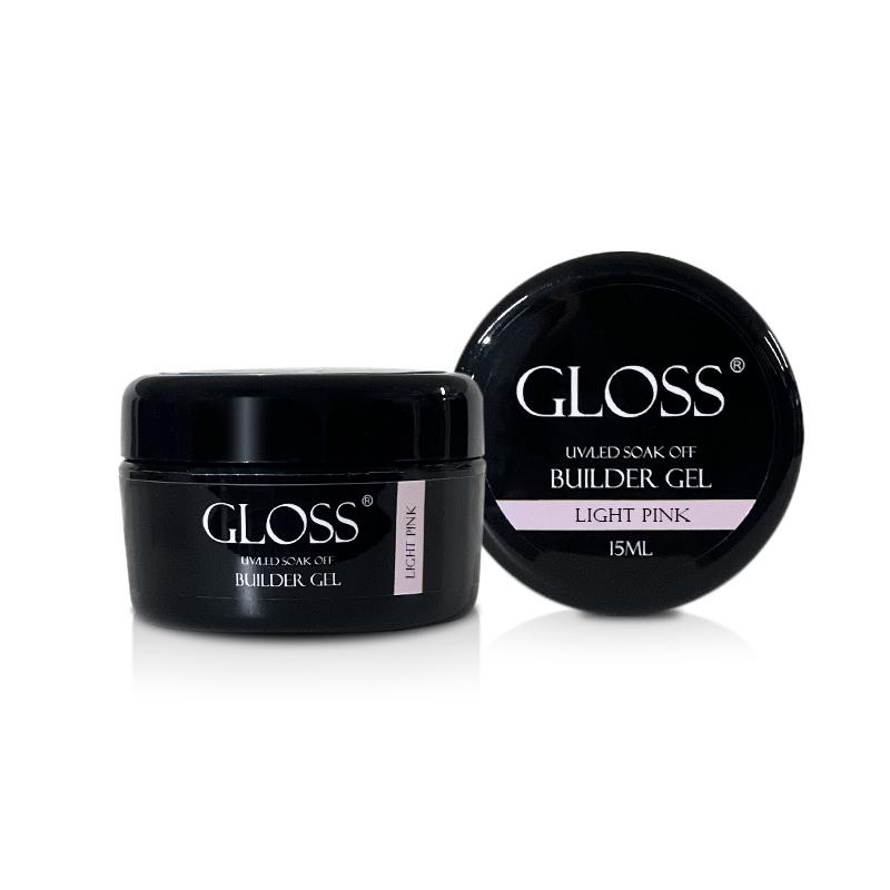 Гель однофазный GLOSS Builder Gel 15 мл Light Pink (030523) - фото 2