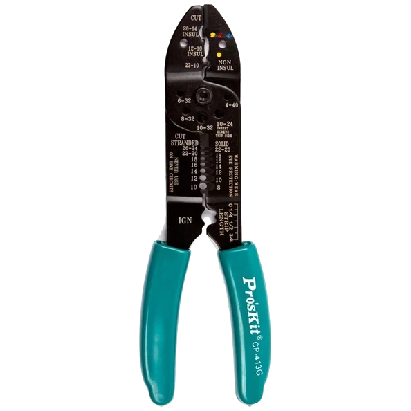 Інструмент для зачистки і ожиму кабелю Pro'sKit CP-413G (2983440218)