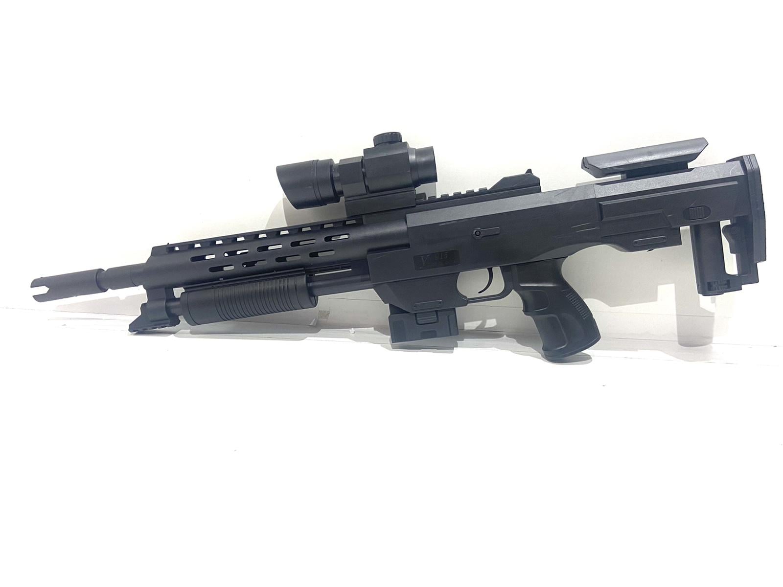 Автомат детский Airsoft Gun на водных пульках с лазерным прицелом и глушителем 60 см (915 A)