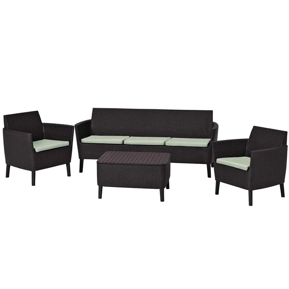 Комплект садовой мебели Keter Salemo 3 seater set Коричневый (258967)