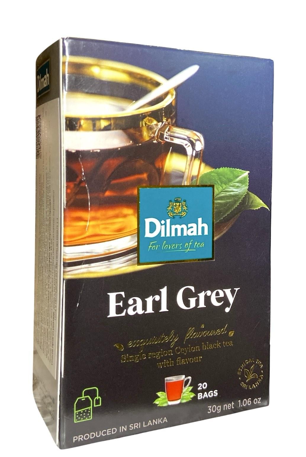 Чай Dilmah Earl Grey Граф Грей Черный с ароматом бергамота 20 пакетиков (60519)