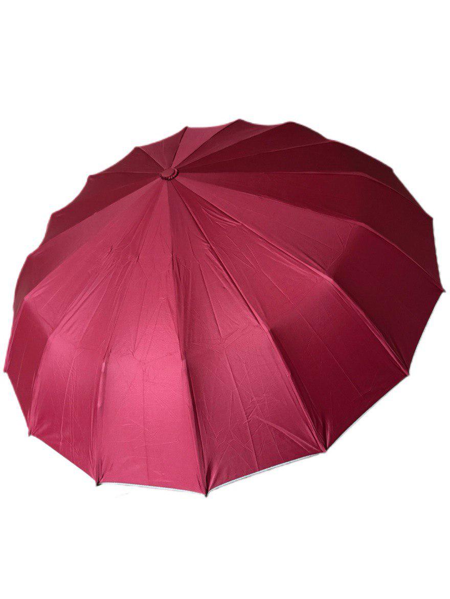 Парасолька-автомат Toprain Umbrella однотонна 16 спиць зі сріблом під куполом Червоний (4016/4) - фото 1 Парасолька-автомат Toprain Umbrella однотонна 16 спиць зі сріблом під куполом Червоний (4016/4) - фото 1