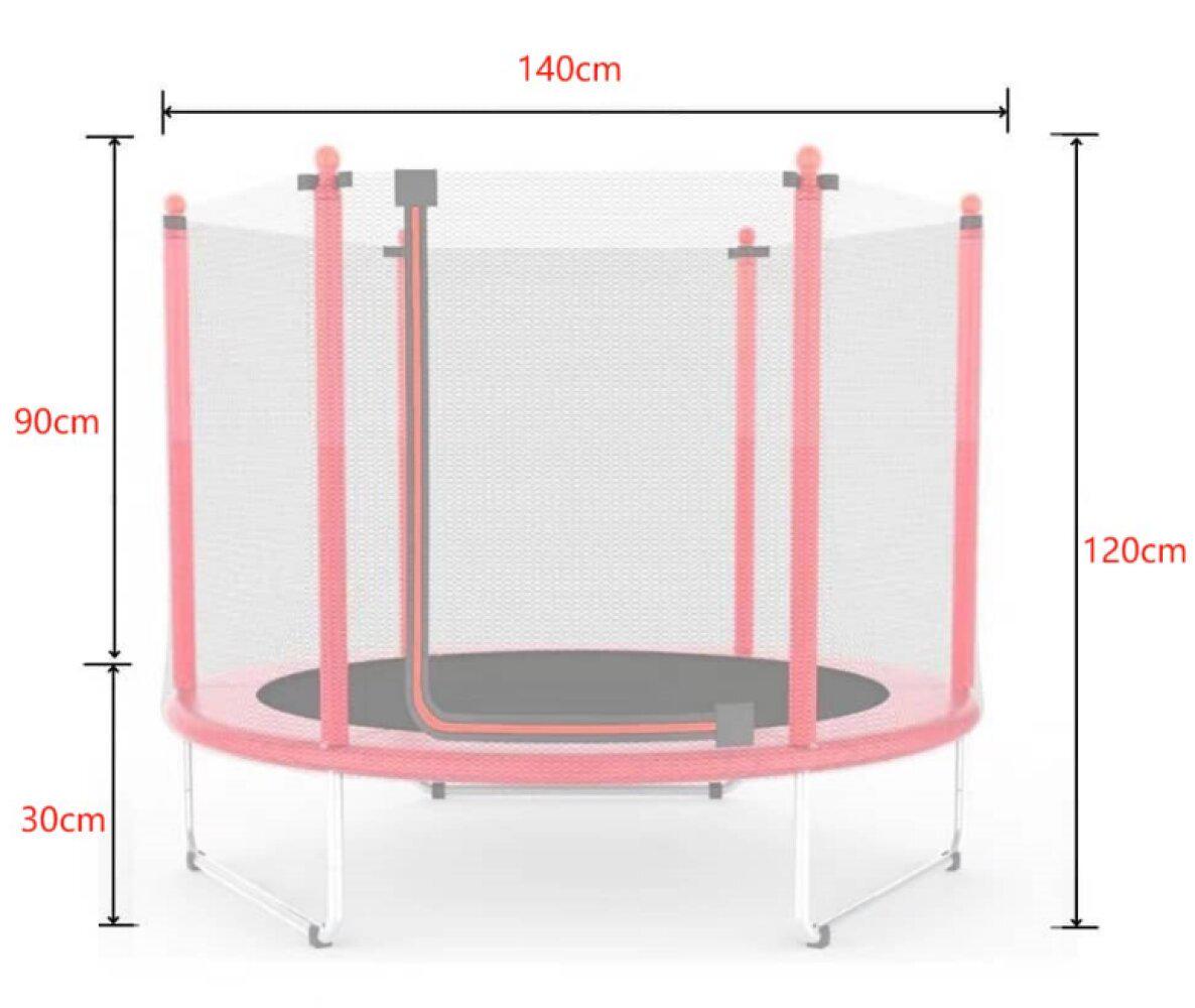 Батут-манеж дитячий з сіткою Atleto KRB10 160 см Червоний (4676) - фото 10