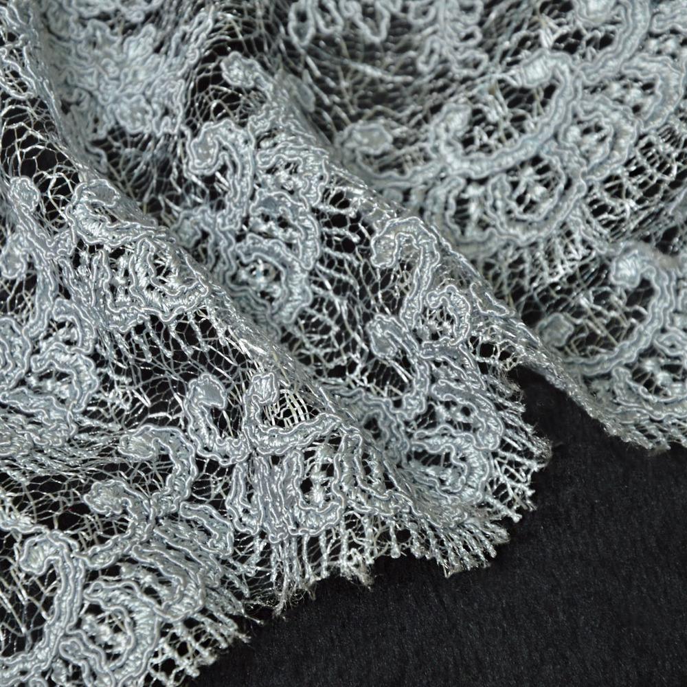 Ткань гипюр Красотка Серый (14762)