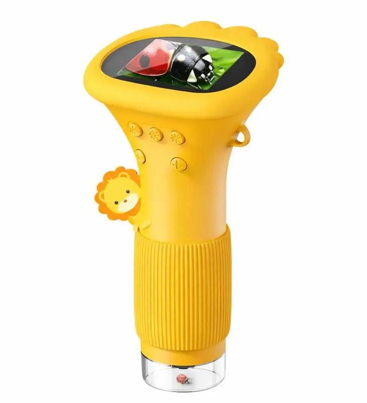 Микроскоп детский цифровой с камерой 1000x зумом LED Желтый (1172)