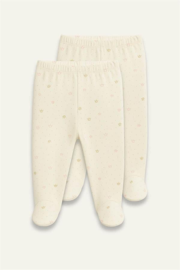 Штанишки-ползунки унисекс комплект Zeyland 2 шт. 0-3 месяца 62 см Экрю (8683169180381)