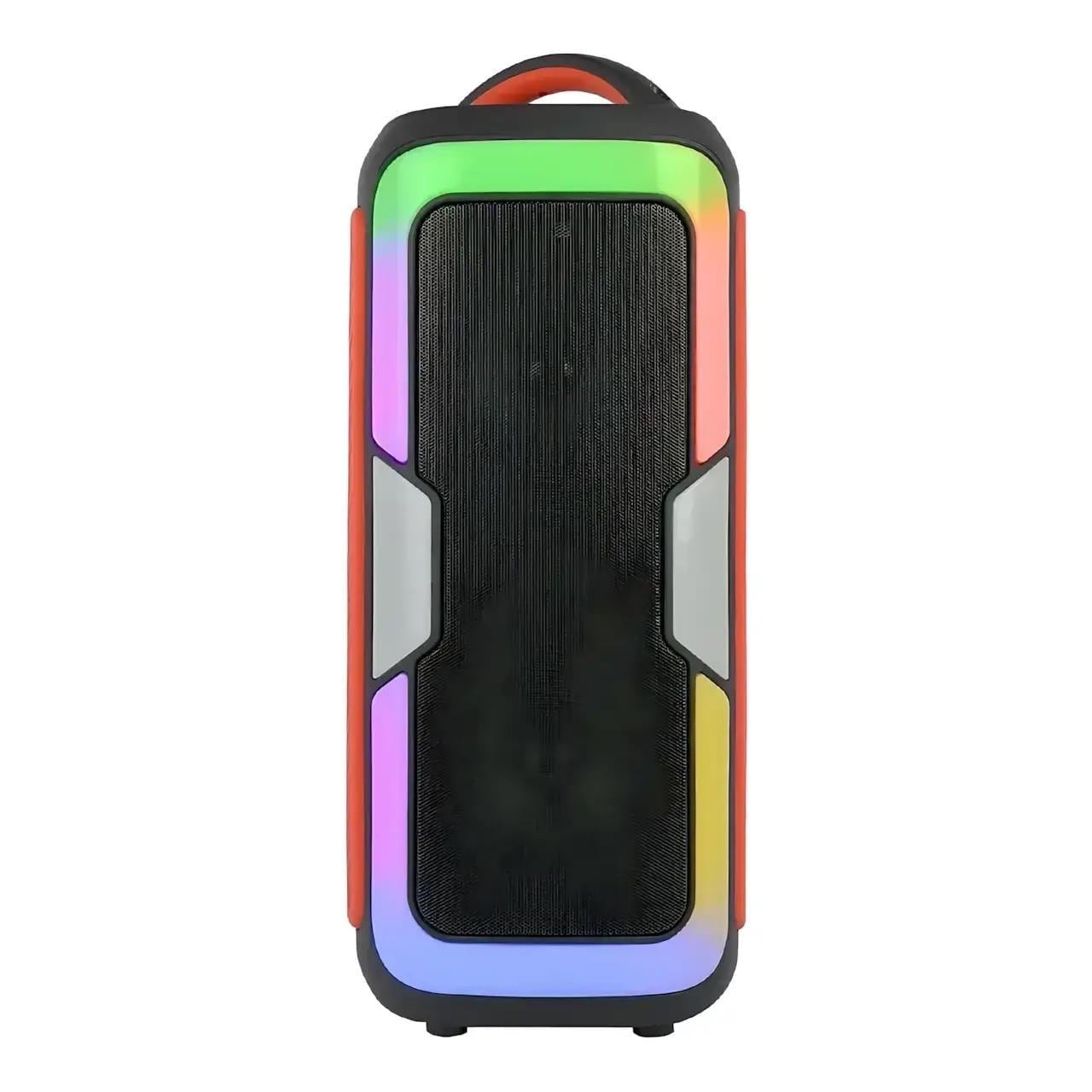 Портативная колонка Singer JQS4407 25 Вт RGB подсветка с микрофоном и пультом Черный (2721854781)