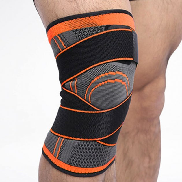 Бандаж колінного суглоба Knee Support WN-26O компресійний Orange (50a1cce9) - фото 4