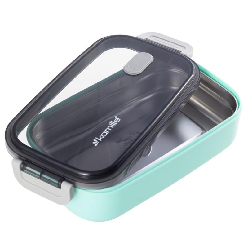 Ланч-бокс Kamille KM-2133 пищевой 700 мл Бирюзовый